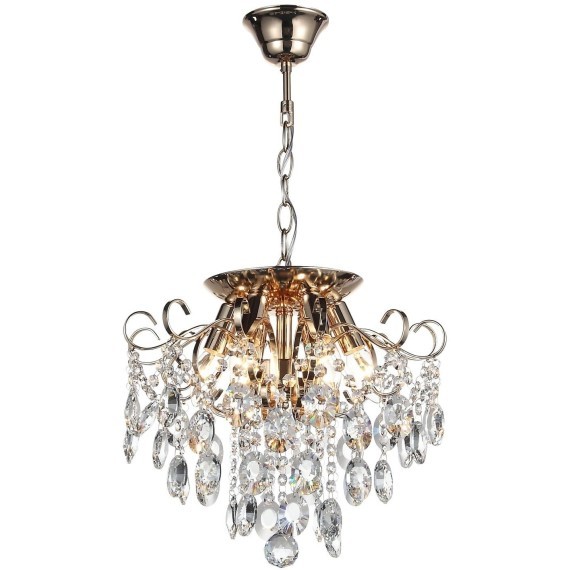 SL846.202.06 Люстра подвесная ST-Luce Золотистый/Прозрачный E14 6*40W ORECCHINI