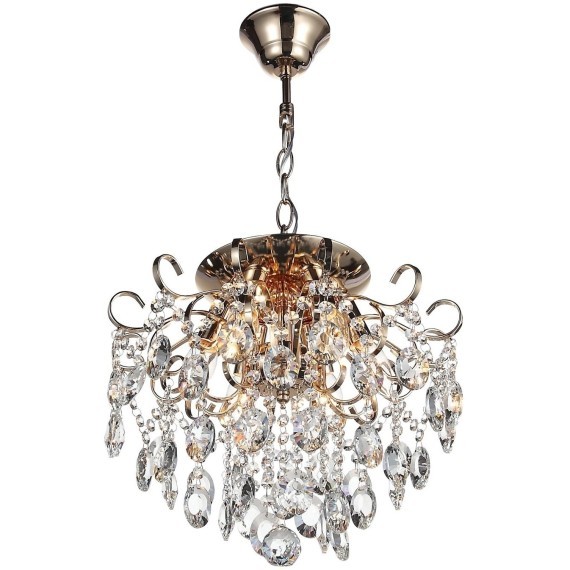 SL846.202.06 Люстра подвесная ST-Luce Золотистый/Прозрачный E14 6*40W ORECCHINI