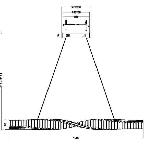 Подвесной светильник Maytoni P097PL-L36BS3K