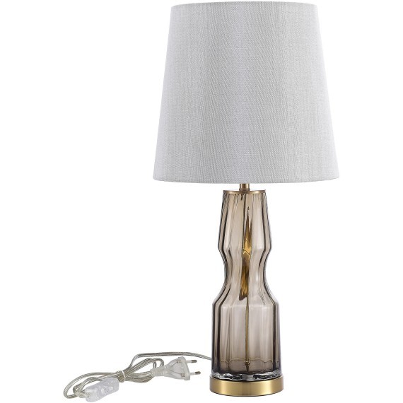 SL1005.704.01 Прикроватная лампа ST-Luce Коньячный,Латунь/Серый E27 1*40W SAYA