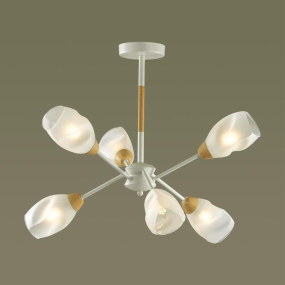 5210/6С COUNTY 172 белый, бежевый Люстра потолочная E14 6*40W 220V KENDRA