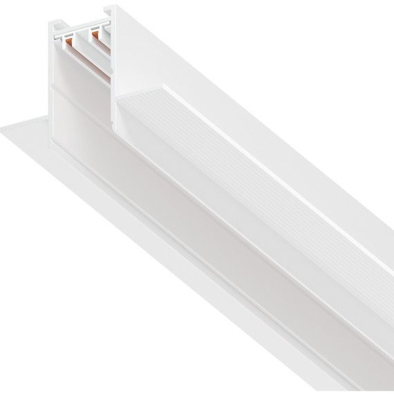 Белый магнитный шинопровод 2 метра, в ГКЛ 12.5 мм Teta Pro Lightstar 505226