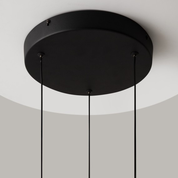 Подвесной светодиодный светильник с 3 перламутровыми плафонами LED 17Вт RA80 1600лм 3000К Maytoni Misterio MOD379PL-L17B3K