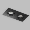 Встраиваемый влагозащищённый светильник HYDRO, IP44, 2?15 Вт LED макс., GU10, алюминий, чёрный