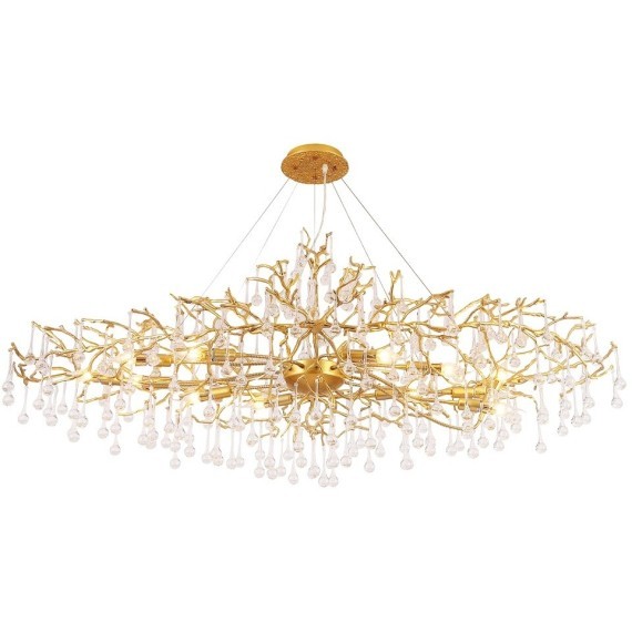 Люстра Crystal Lux REINA V2 SP16 L1500 GOLD PEARL