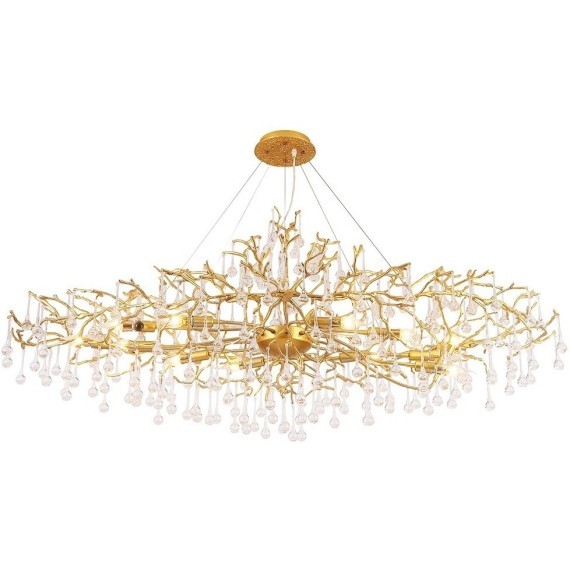 Люстра Crystal Lux REINA V2 SP16 L1500 GOLD PEARL