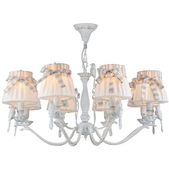 Люстра подвесная Maytoni ARM013-08-W Bird под лампы 8xE14 40W