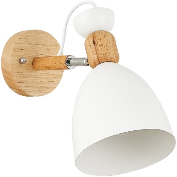 SLE103801-01 Светильник настенный Светлое дерево, Белый/Белый E27 1*60W BALCAMO