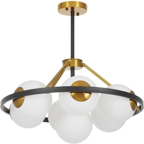 Потолочная люстра Donzano LDP 8034-7 BK+WT