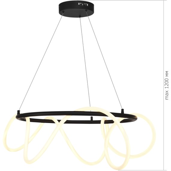 SL6102.403.55 Светильник подвесной ST-Luce Черный/Белый LED 1*35W 3000K SAGRATO