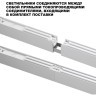 Светильник линейный Novotech  светодиод. с переключ. цв. температуры IP20 LED 40W 220-240V 3000К\4000К\6000К FATTO 359604
