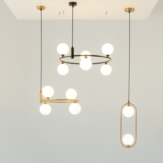 Подвесной светильник кольцом Maytoni MOD013PL-06B RING под лампы 6xG9 25W