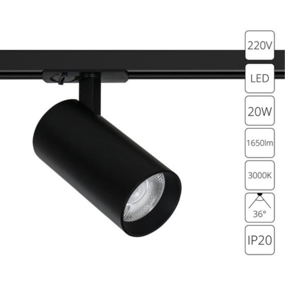 Трековый светильник Arte Lamp BENE A1937PL-1BK