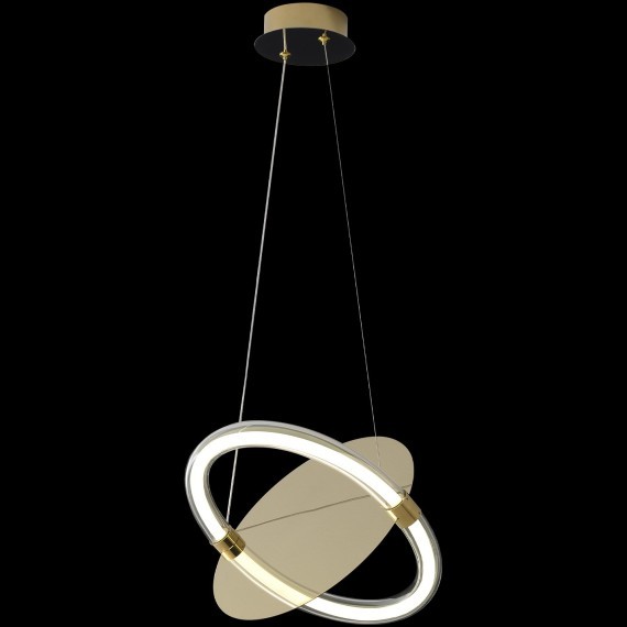 Светильник подвесной Crystal Lux NEBULA SP22W LED GOLD 4031/222