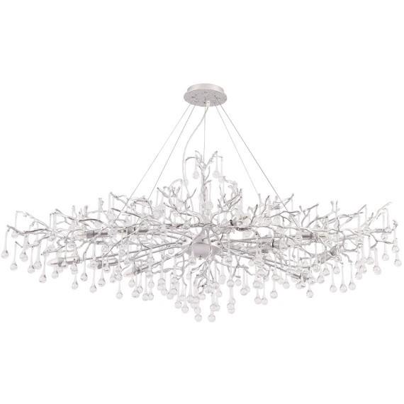Люстра Crystal Lux REINA V2 SP16 L1500 SILVER PATINA