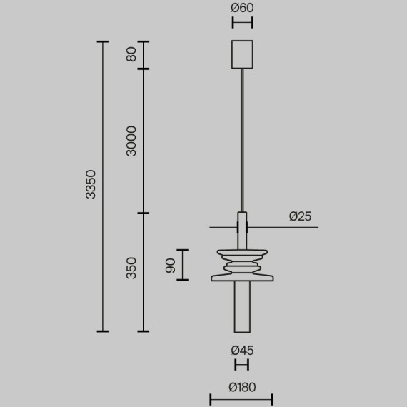 Подвесной светильник Maytoni MOD255PL-01B1