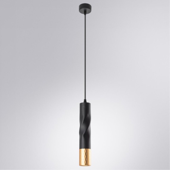 Подвесной светильник цилиндр Arte Lamp A3280SP-1BK SADR под лампу 1xGU10 50W