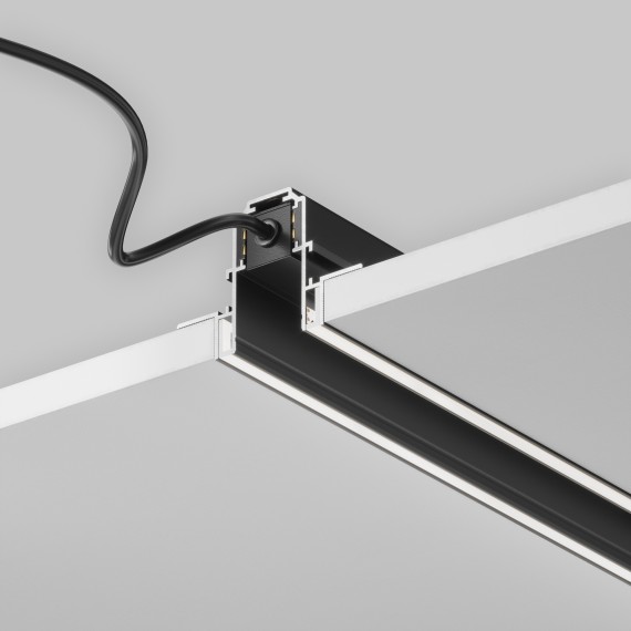 Шинопровод 2м с каналом для LED ленты встраиваемый в ГКЛ 12,5 мм TRX034LS-222B