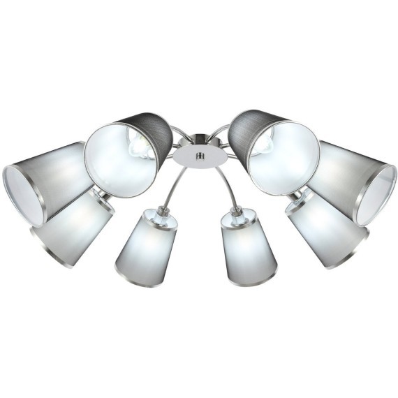 SLE103002-08 Светильник потолочный Хром/Черный E14 8*40W MALEONTE