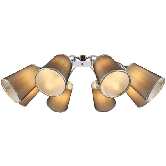 SLE103002-08 Светильник потолочный Хром/Черный E14 8*40W MALEONTE