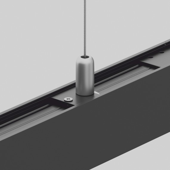 Пластина для крепления троса (арт TRA004SW-21S) на накладном шинопроводе Maytoni Gravity TRA004HP-21B