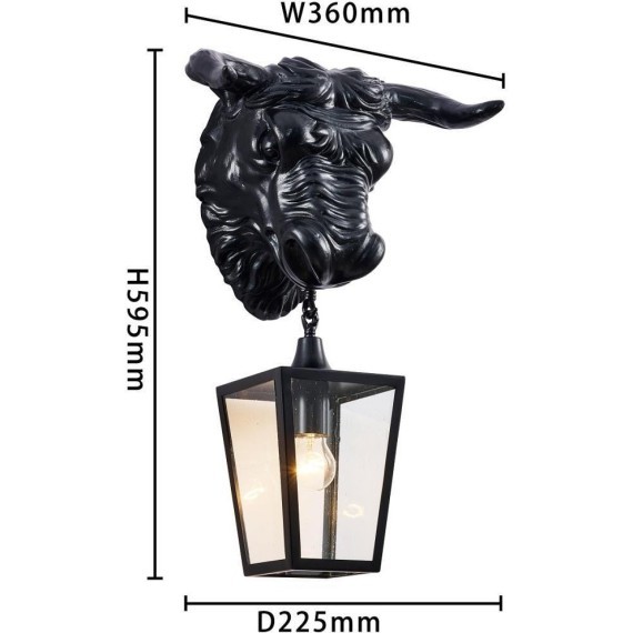 Настенный фонарь уличный Bison 4001-1W