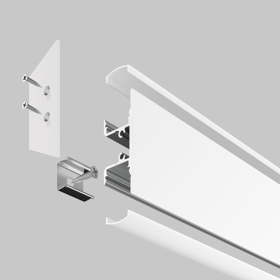 Алюминиевый профиль накладной 18x48 ALM-1848-W-2M