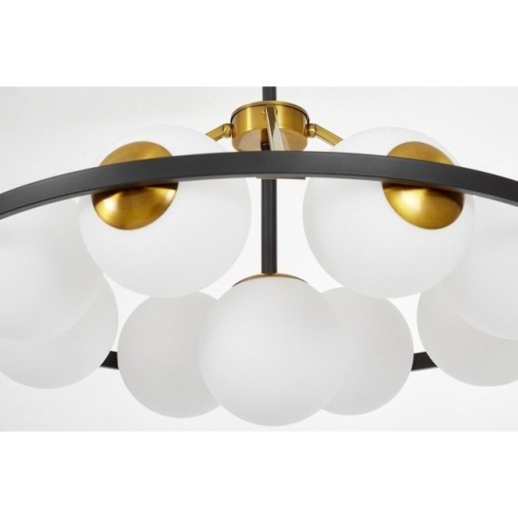 Потолочная люстра Donzano LDP 8034-9 BK+WT