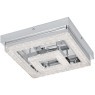 95659 Светодиодный потолочный светильник FRADELO, 12W (LED), 240х240, сталь, хром/пластик с кристал., хром