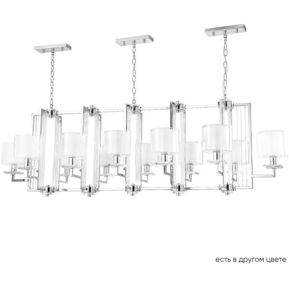 Люстра Crystal Lux NICOLAS SP12 L1600 NICKEL/WHITE