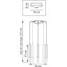 Люстра подвесная Tubo Lightstar L5T747143