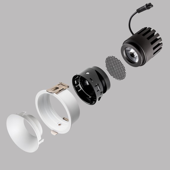 Модуль профессиональный светодиодный диммируемый 7W/12W 4000K в сборе с суппортом с углом наклона до 30°  STELLA PRO Lightstar 075094