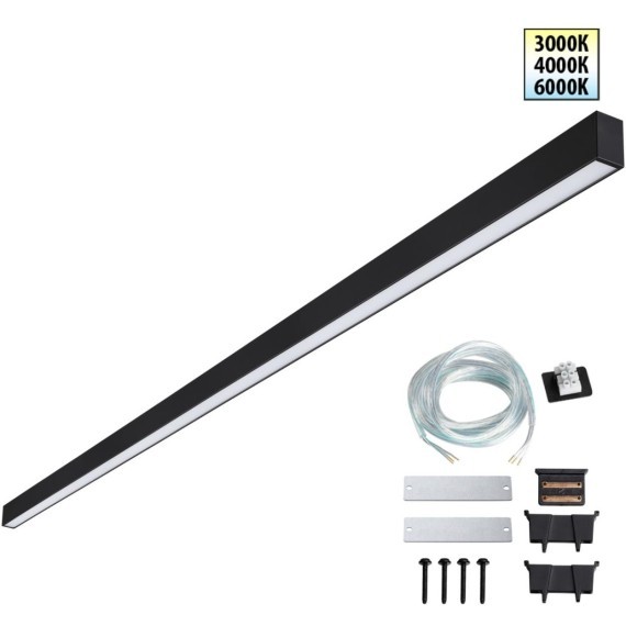 Светильник линейный Novotech светодиод. с переключ. цв. температуры IP20 LED 60W 220-240V 3000К\4000К\6000К FATTO 359607