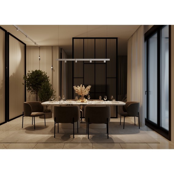 TR121-2-7W3K-W Трековый магнитный светодиодный светильник Maytoni Exility CRI90+ 3000К 360Лм 50° 7Вт