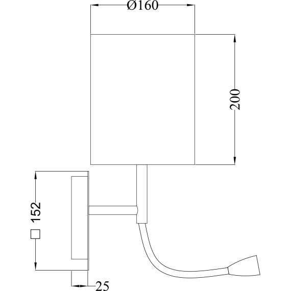 Бра Maytoni MOD617WL-01CH Bergamo под лампу 1xE27 60W