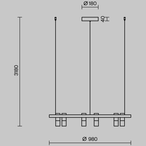 Подвесной светильник Maytoni MOD102PL-L42WK