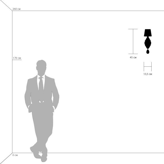 Бра Lightstar 693614 Ricerco под лампу 1xE14 40W