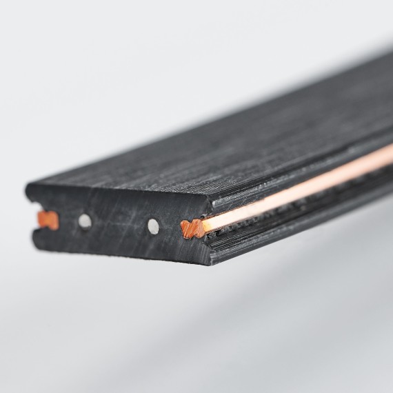 Шинопровод гибкий 48V 20м черный Due Hermes Lightstar 510207