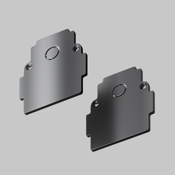 Комплект из 2 боковых заглушек для шинопроводов в ГКЛ Maytoni Gravity TRA010EC-42B