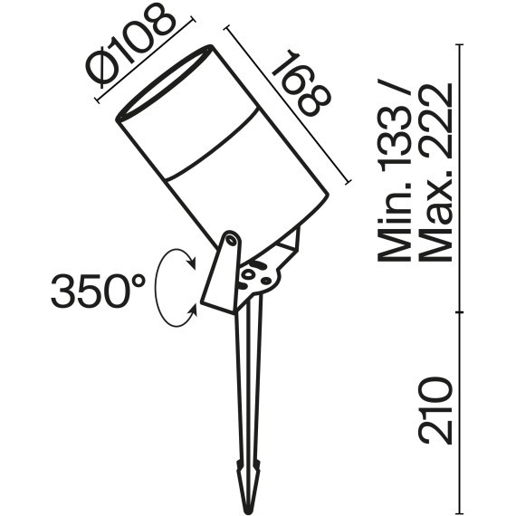 Ландшафтный светильник Outdoor O050FL-L15W3K