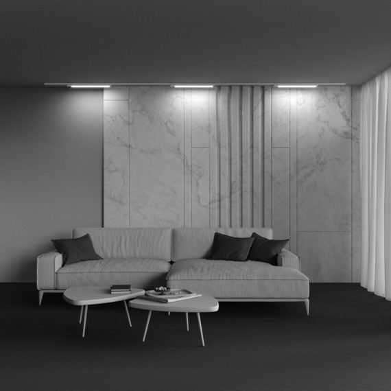 Однофазный двужильный светодиодный трековый светильник Maytoni Unity TR000-1-24W4K-W Basis 4000К 1900Лм CRI90+ 110° 24Вт