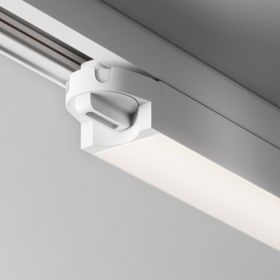 Однофазный двужильный светодиодный трековый светильник Maytoni Unity TR000-1-24W4K-W Basis 4000К 1900Лм CRI90+ 110° 24Вт