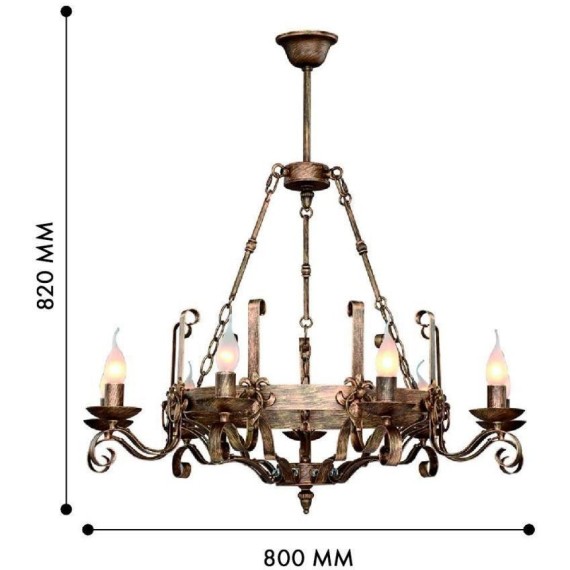 Подвесная люстра Boulogne 2159-9P