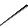 DK9304-BK Линейный черный светодиодный влагозащищенный светильник 300см, накладной/подвесной, тросы 2м в компл. 72Вт 6200Лм 4000К 120° CRI90 RAL9005 IP44 DENKIRS HALS
