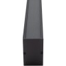 DK9304-BK Линейный черный светодиодный влагозащищенный светильник 300см, накладной/подвесной, тросы 2м в компл. 72Вт 6200Лм 4000К 120° CRI90 RAL9005 IP44 DENKIRS HALS