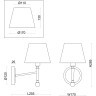Бра Freya FR2190WL-01N Rosemary под лампу 1xE14 40W