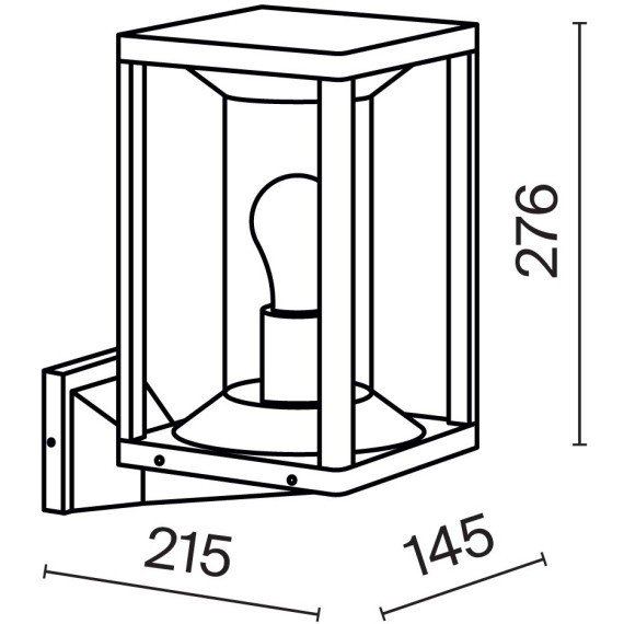 Настенный светильник (бра) Outdoor O452WL-01GF