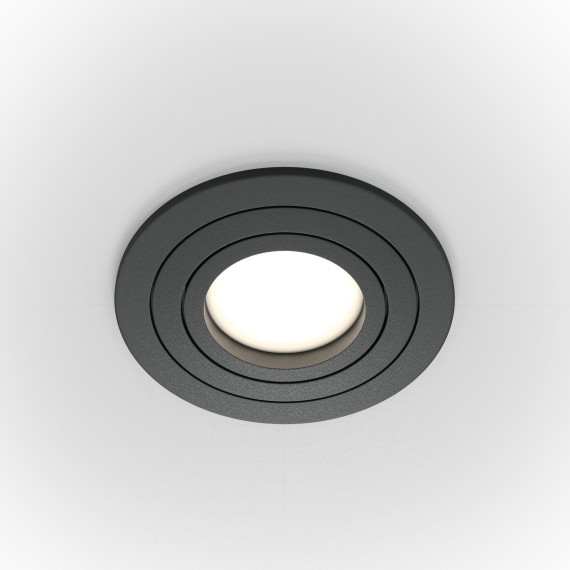 Встраиваемый светильник Maytoni DL023-2-01B Atom под лампу 1xGU10 50W