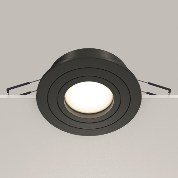 Встраиваемый светильник Maytoni DL023-2-01B Atom под лампу 1xGU10 50W