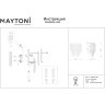 DIA200WL-02G Хрустальный настенный светильник (бра) основание матовое золото, лампы 2шт Е14, без выключателя, Maytoni Flare